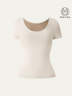 Scoop Neck Cotton New Airy Bra Top