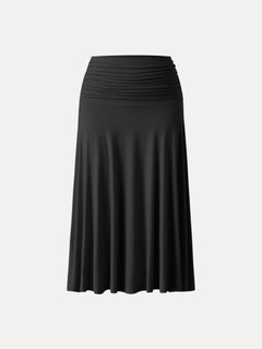 Flowy Side A-line Midi Skirt