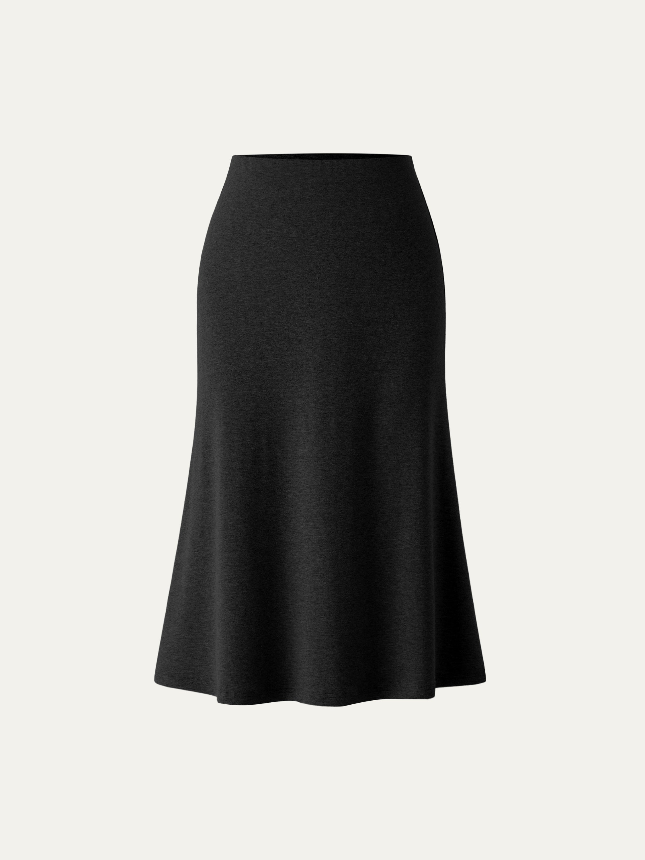 Soft Thermal Pull-On Midi Skirt