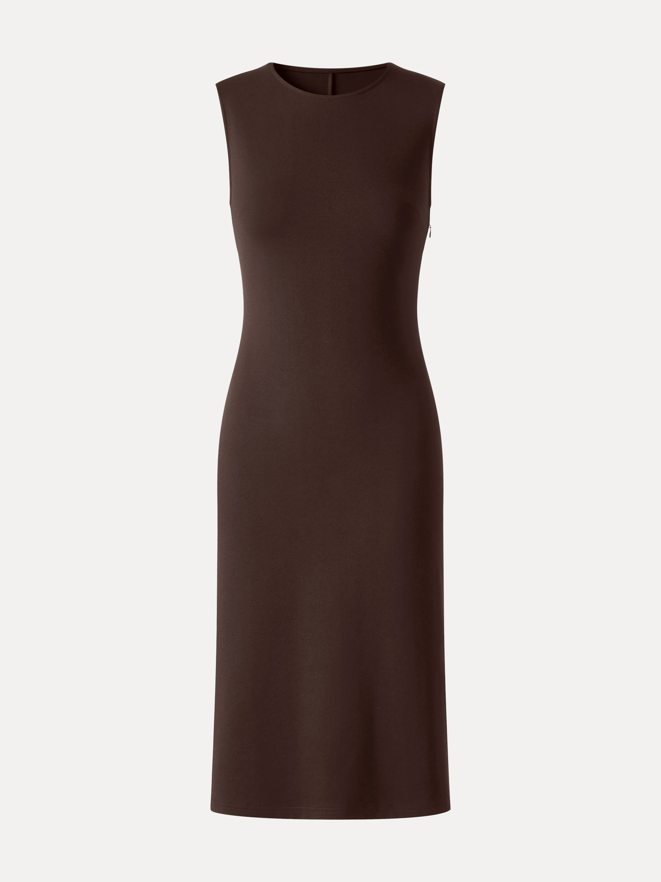 Ponte Round Neck Column Midi Dress