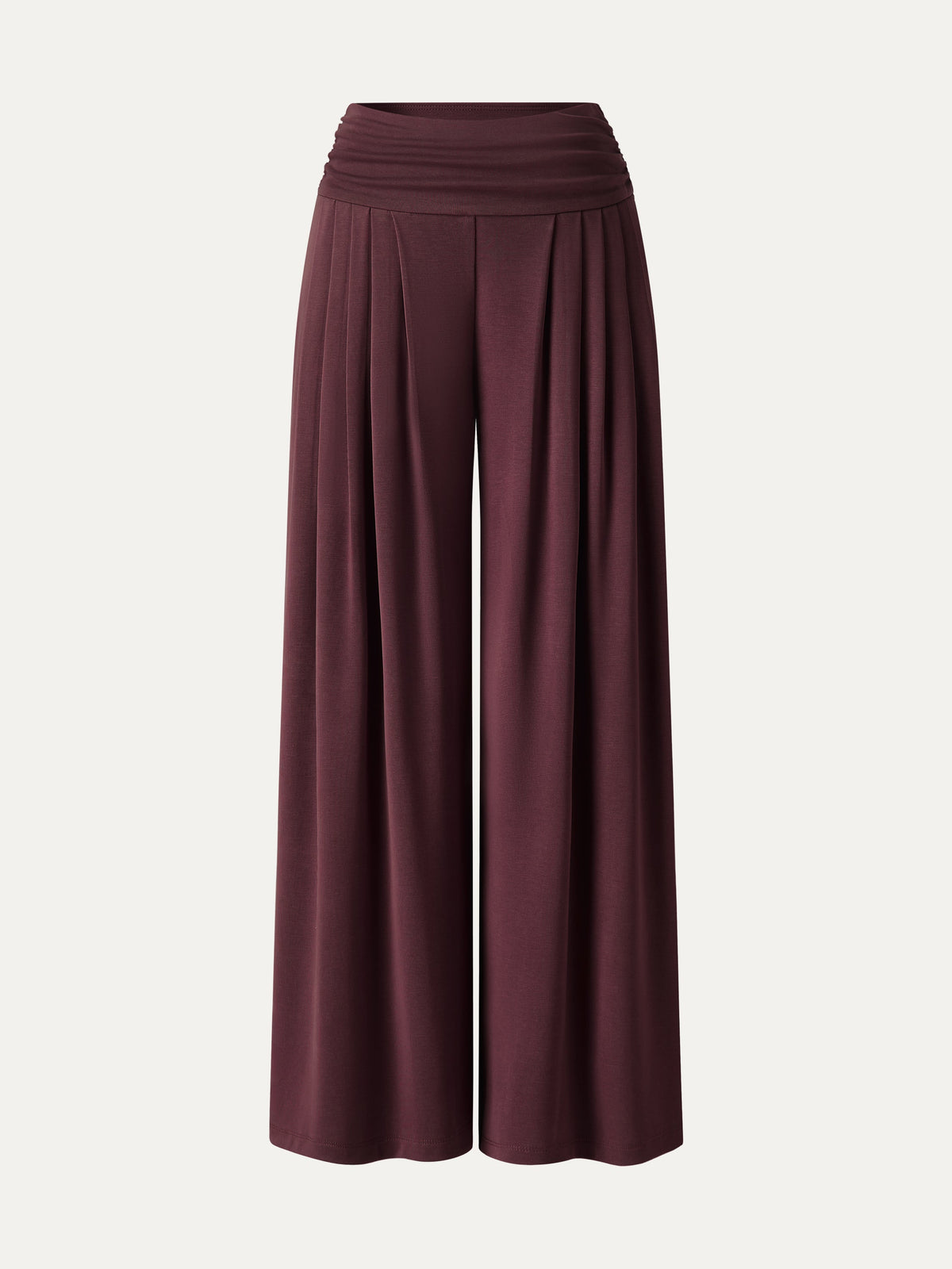 Sandwashed Super Flowy Tucked Palazzo Pant with Pockets