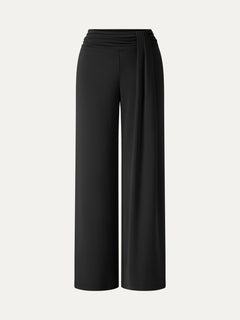 Mid-Rise Relaxed Wide-Leg Lounge Pants