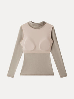 ProWarm Mockneck Long Sleeve Bra Top