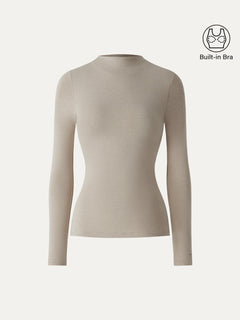 ProWarm Mockneck Long Sleeve Bra Top