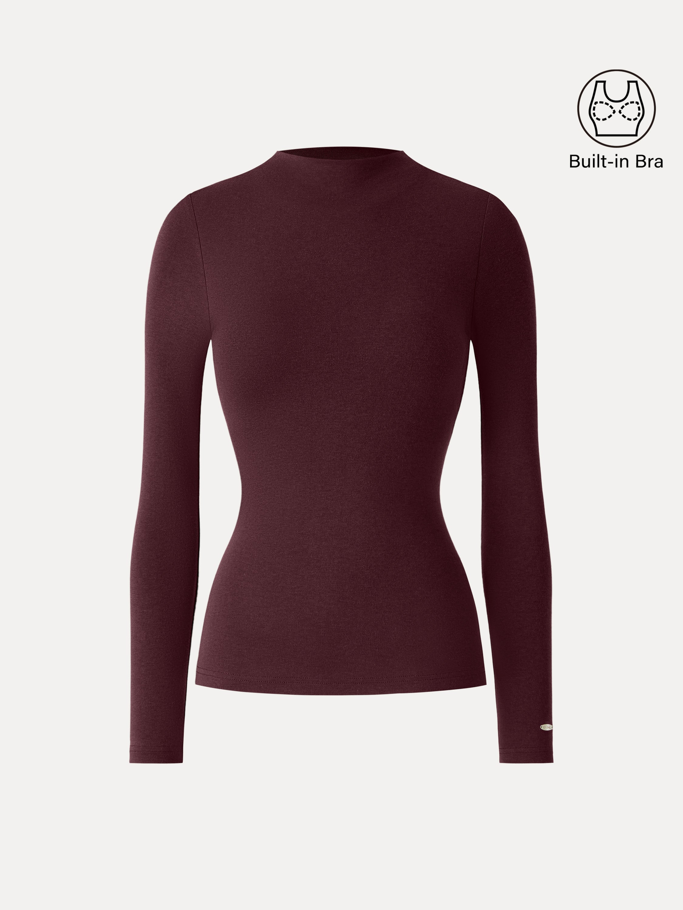 LiteWarm Mockneck Long Sleeve Bra Top