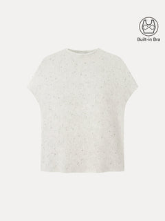 Eco-Mousse® Mock Neck Short Sleeve Bra Top