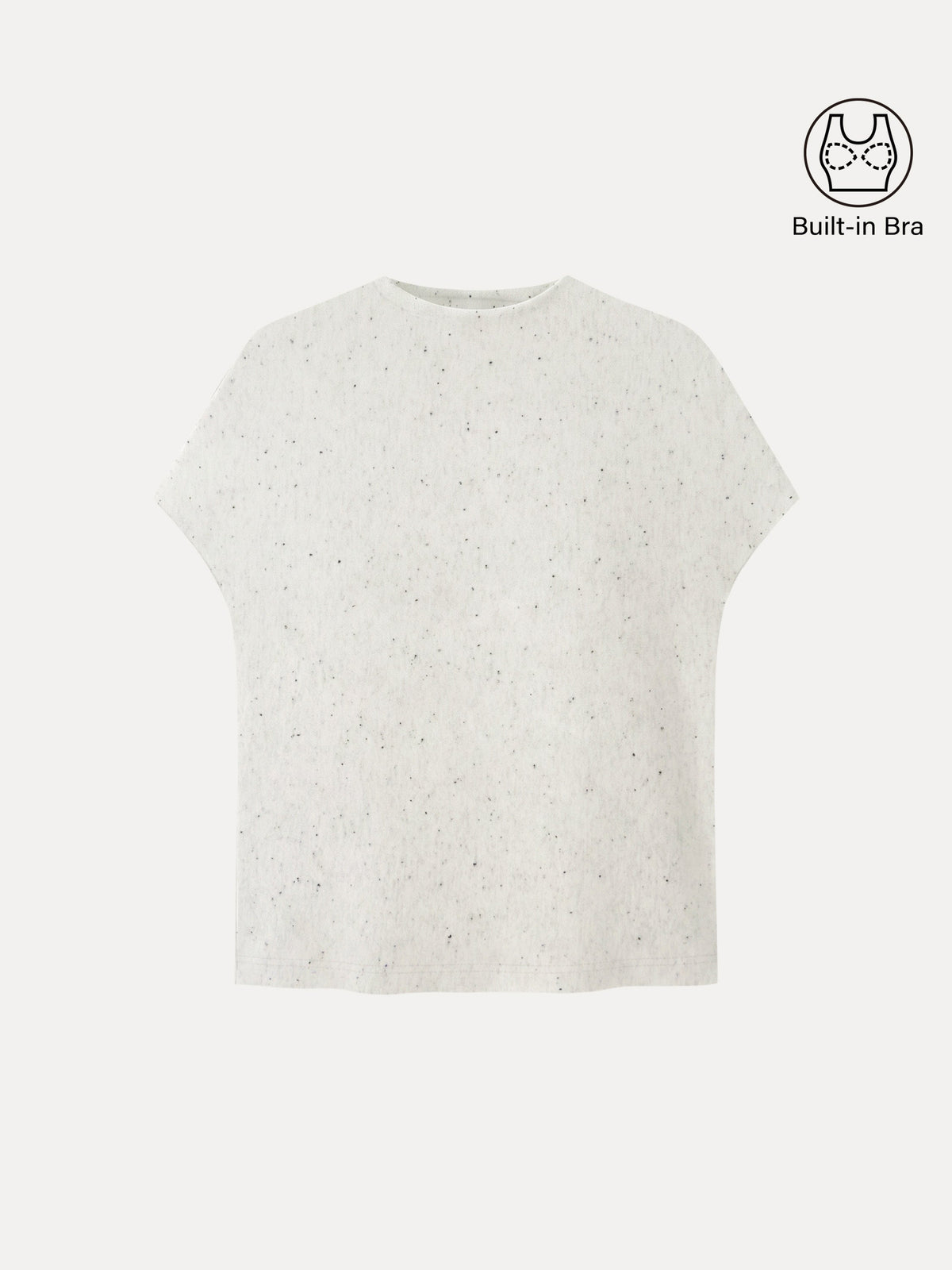Eco-Mousse® Mock Neck Short Sleeve Bra Top