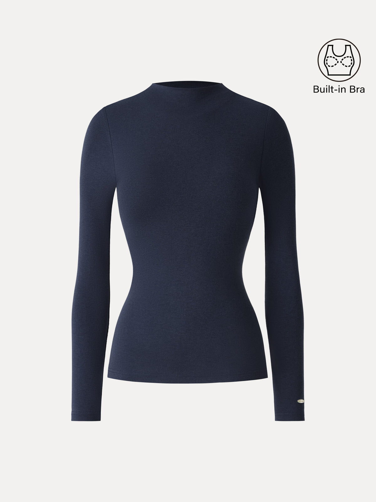 LiteWarm Mockneck Long Sleeve Bra Top