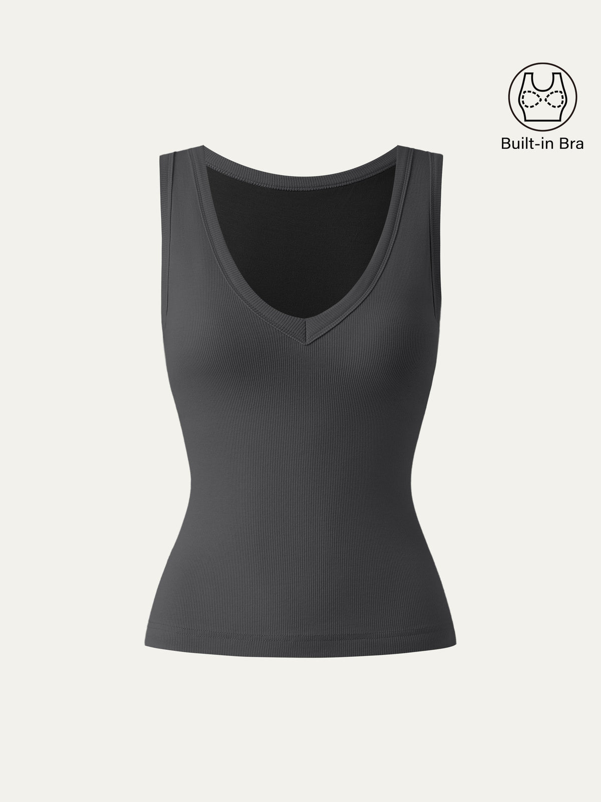 Stretchy V-neck Cotton New Airy Bra Tank