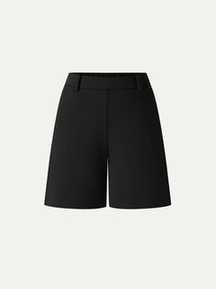 Air Cotton Mid-Rise Travel Shorts with Pockets