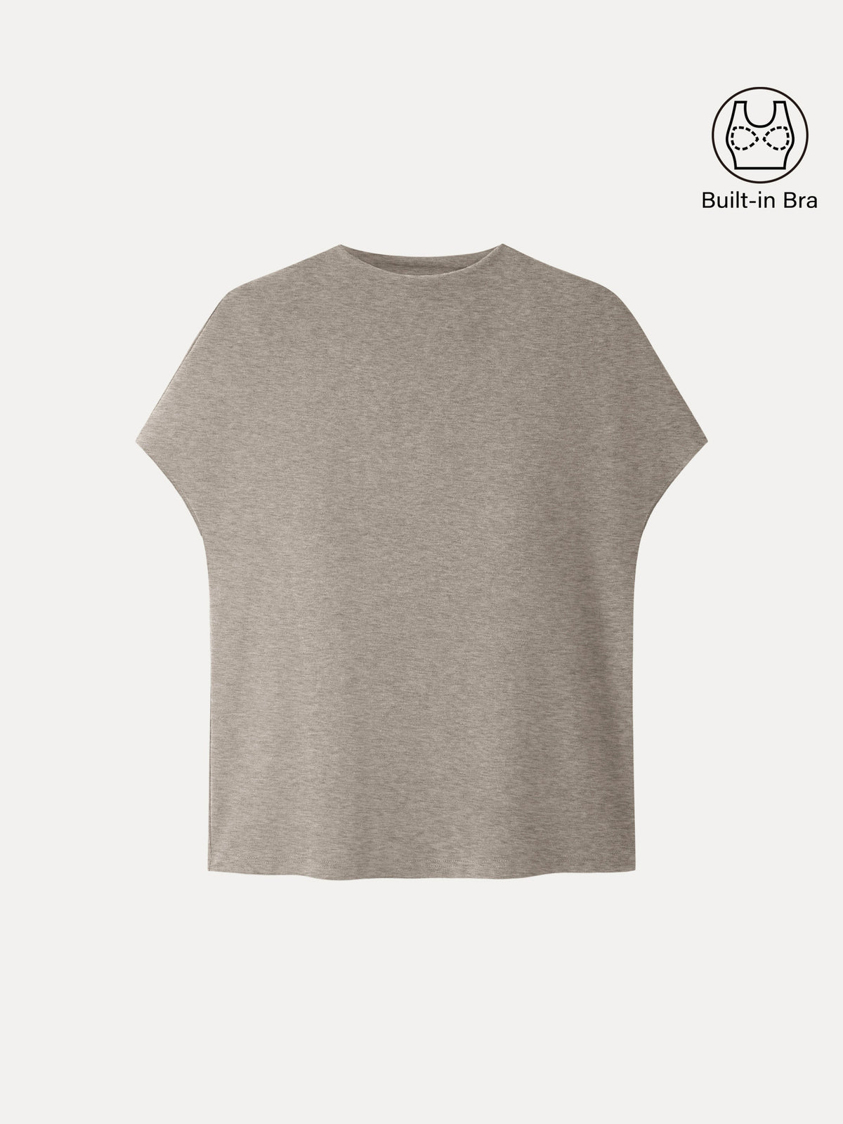 Eco-Mousse® Mock Neck Short Sleeve Bra Top