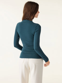 LiteWarm Mockneck Long Sleeve Bra Top