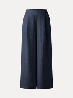 Breezy Linen-Like Mid Rise Wide Leg Pant with Pockets