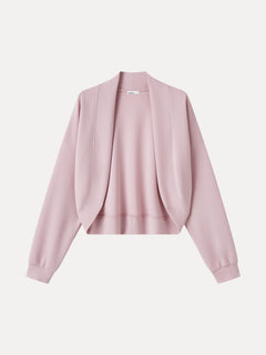 Lyocell Spacer Knit Long Sleeve Drop-Shoulder Shrug Cardigan