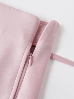 Lyocell Spacer Knit High-Rise Flare Pants with Pockets