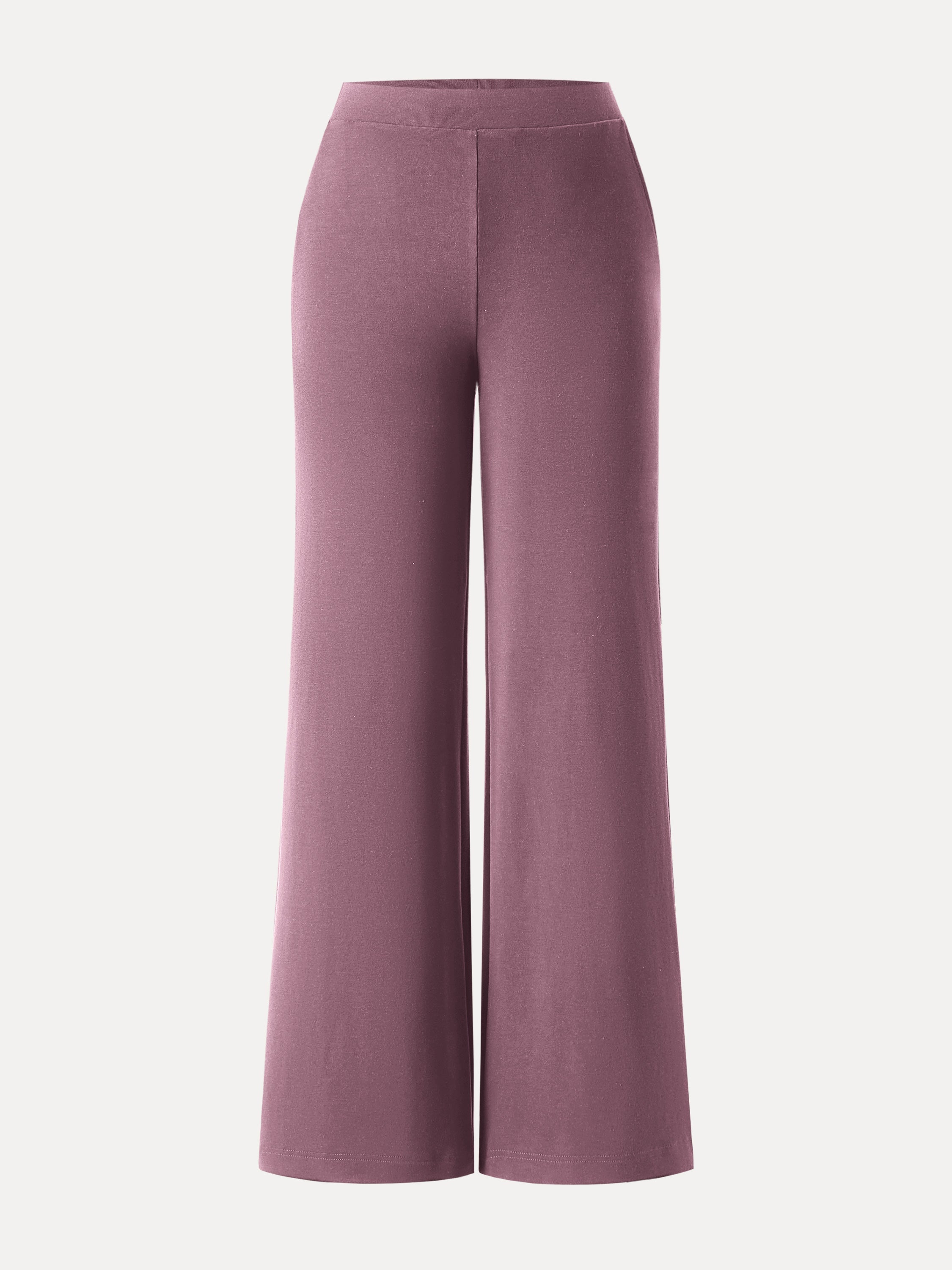 Lyocell Wool Mid Rise Wide Leg Pull-on Pant with Pockets