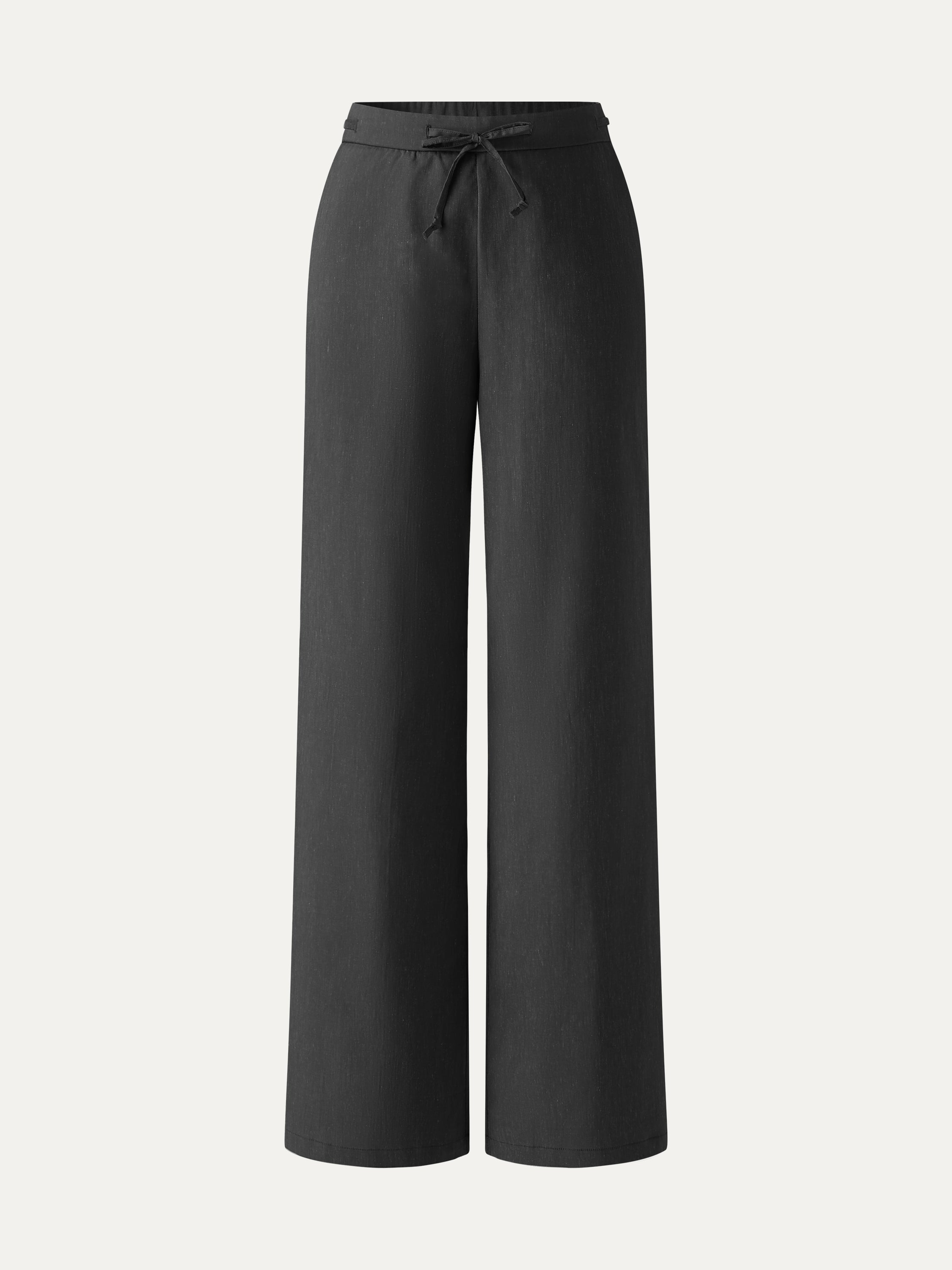 Drawstring Wide Leg Pant with Pockets