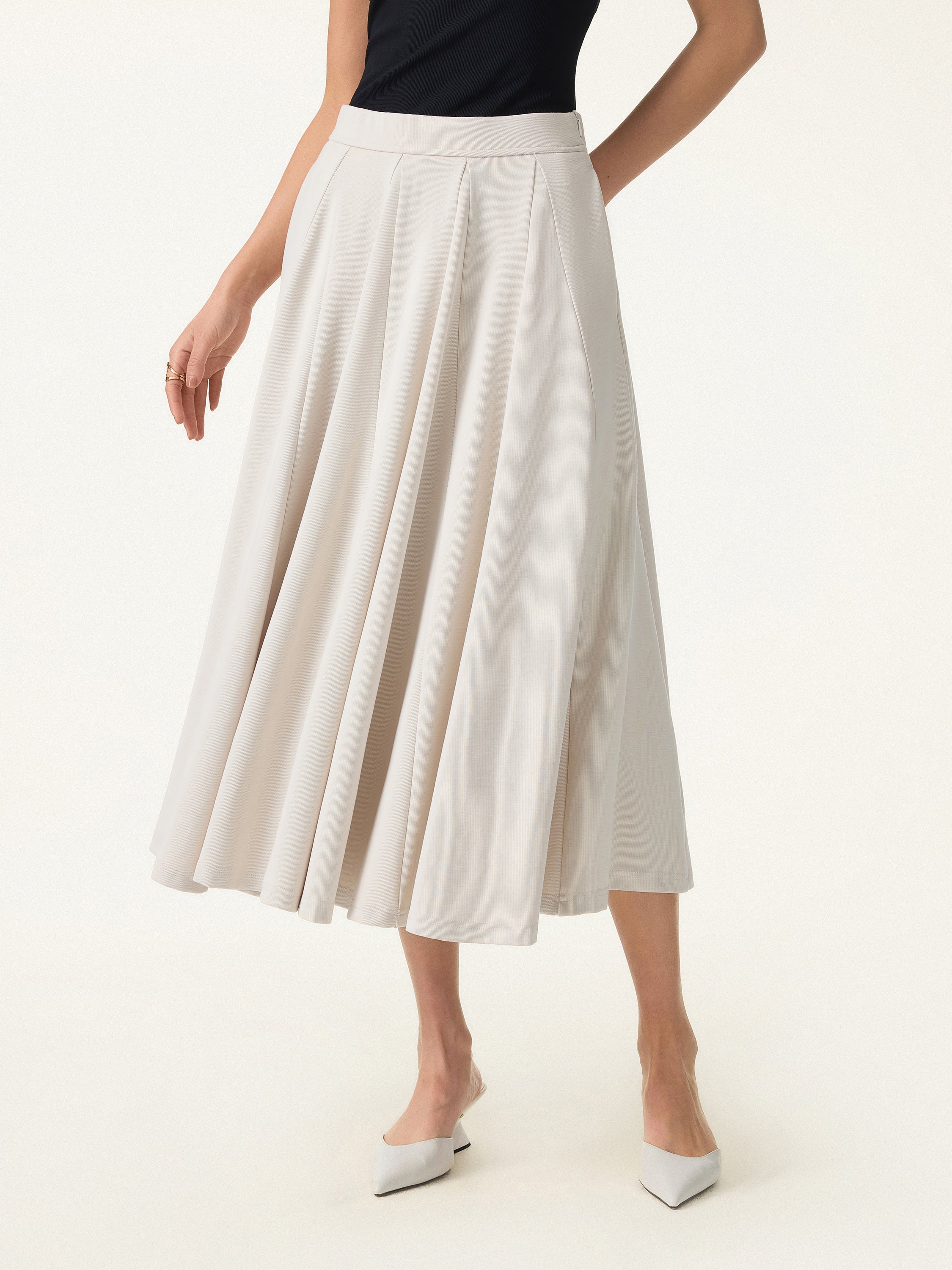 2Pcs Set Multi-wear Bra Top & Volume Skirt with Pockets