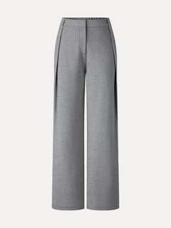 Ponte High-Rise Straight-Leg Pants with Pockets