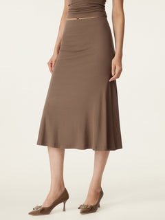 Breezy Pull-on Mermaid Midi Skirt