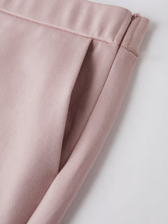 Ponte High-Rise Slim Flared Pants with Pockets
