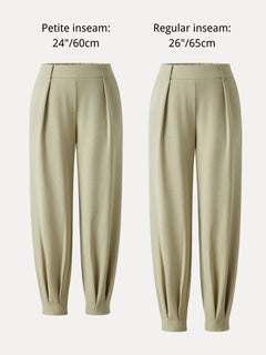 Stretch Linen-Like Wrinkle-Resistant Tapered Pant