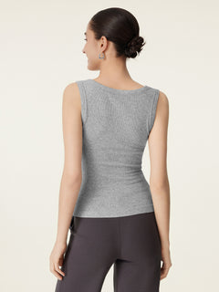 Stretchy V-neck Cotton New Airy Bra Tank