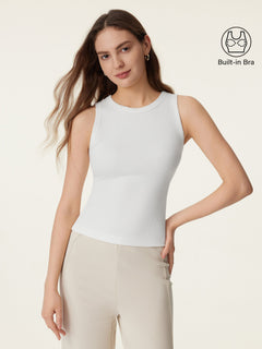 Crewneck Cotton New Airy Bra Tank