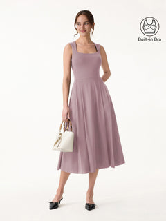 The Anytime Little Black Bra Dress with Pockets