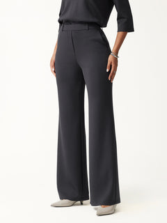 TravelEase Lyocell Spacer High-Rise Wide Leg Pants with Pockets