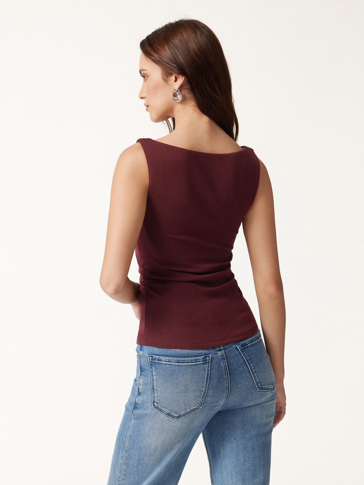 Boat Neck Bra Tank Top