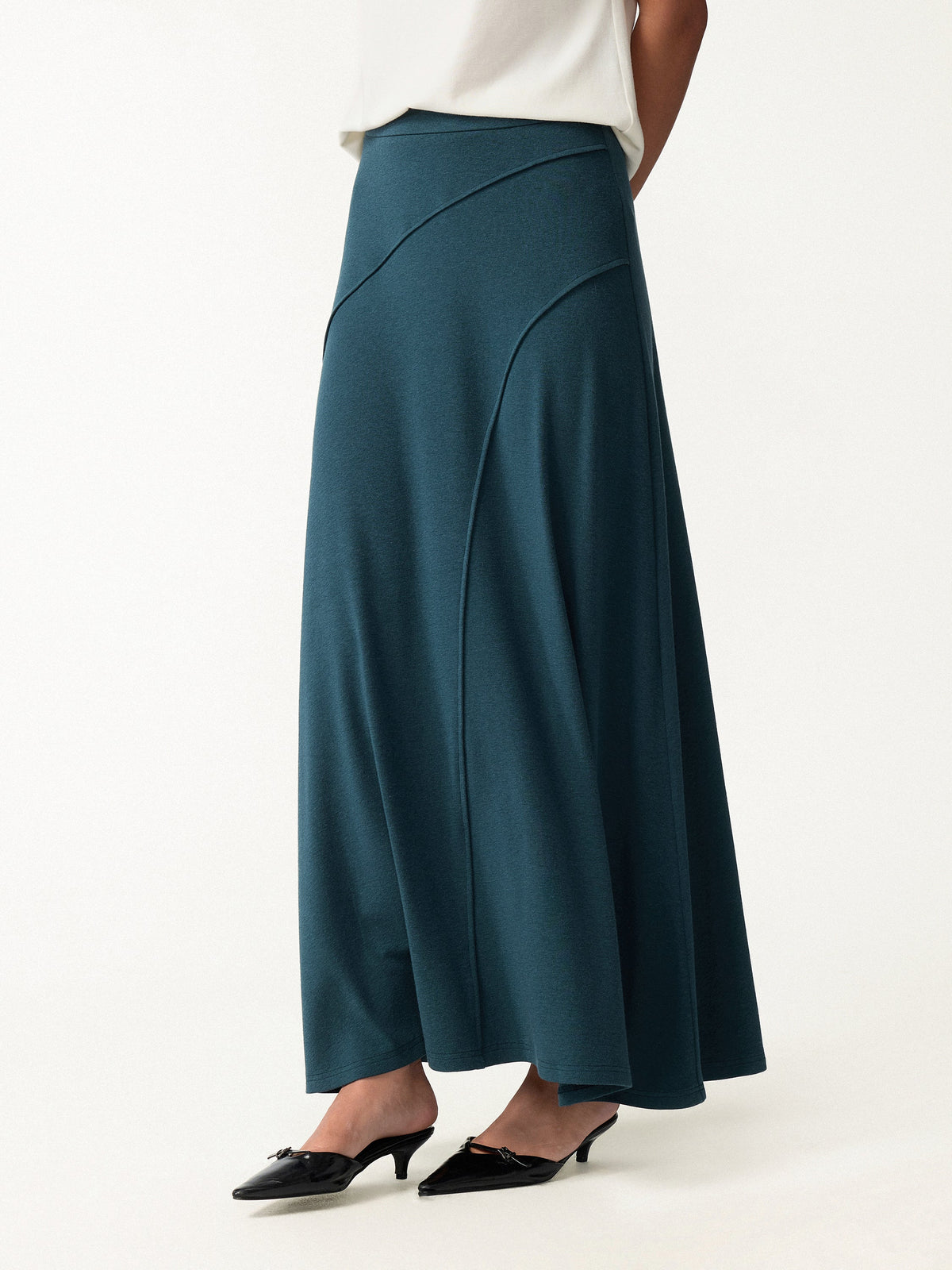 Eco-Mousse® Drapey A-Line Maxi Skirt