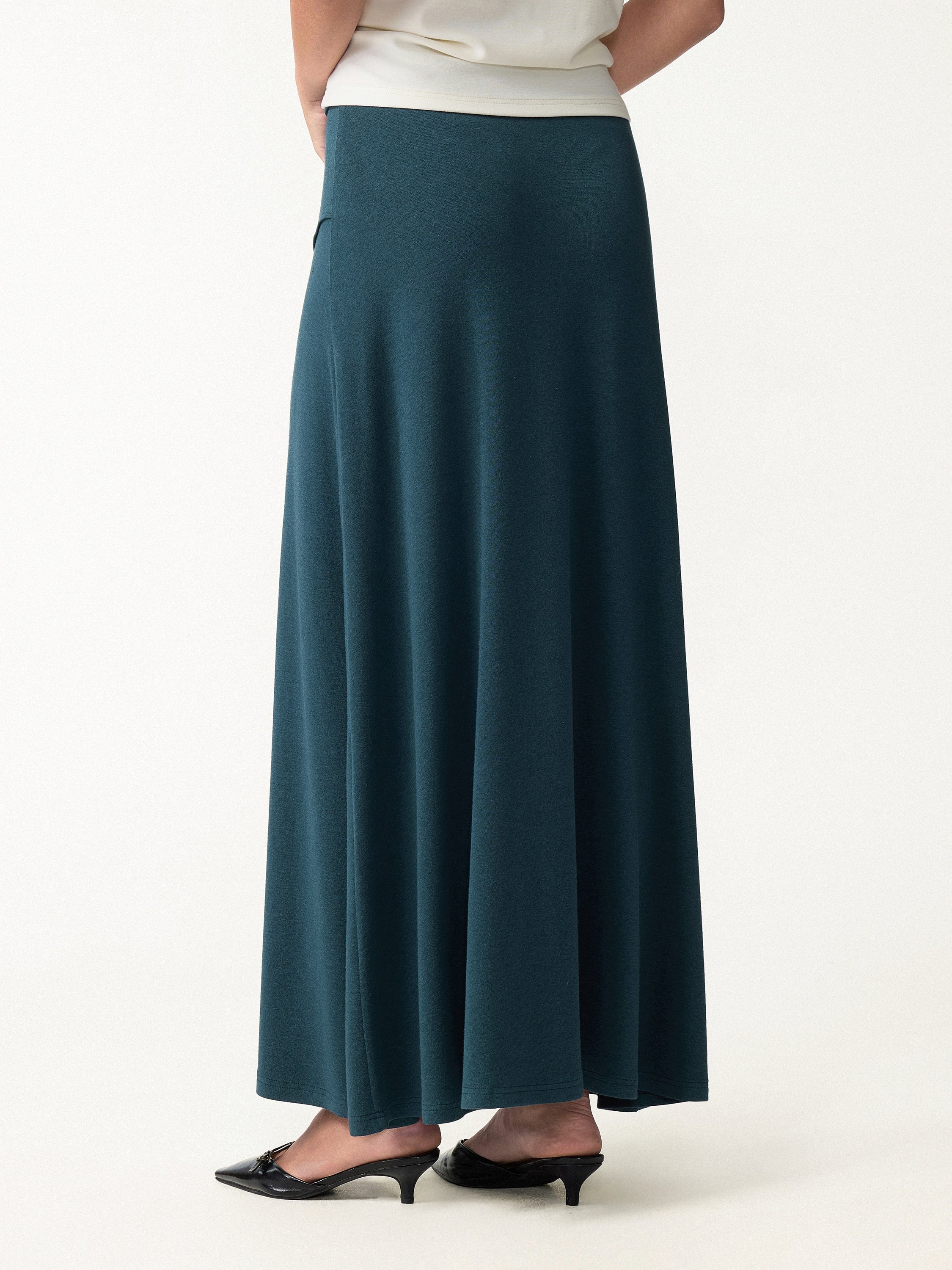 Eco-Mousse® Drapey A-Line Maxi Skirt