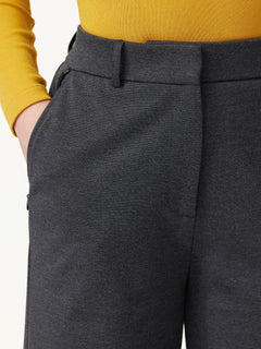 Ponte Mid-Rise Wide-Leg Pants with Pockets