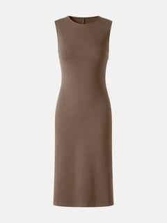 Ponte Round Neck Column Midi Dress