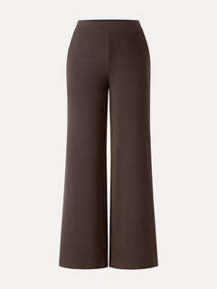 Lyocell Wool Mid Rise Wide Leg Pull-on Pant with Pockets