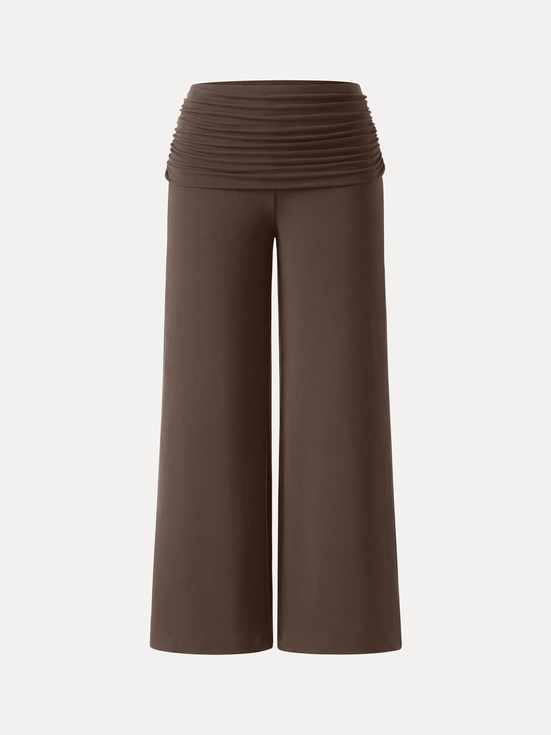 Non-Itchy Wool Blend Drapey Wide Leg Pull-on Pants with Pockets