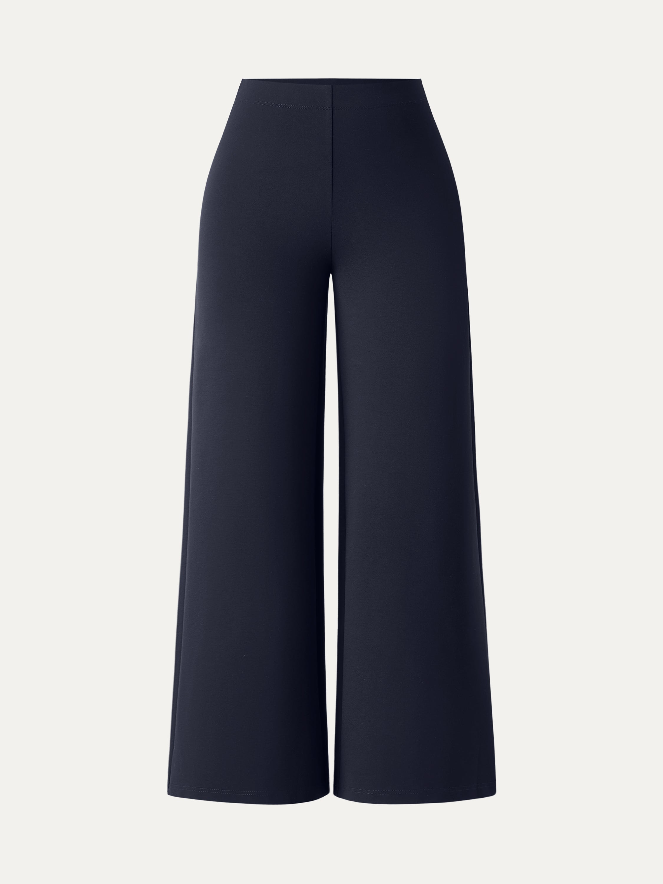 Ponte High-Rise Wide-Leg Pants with Pockets