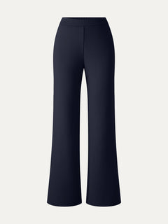 Ponte High-Rise Slim Flared Pants with Pockets
