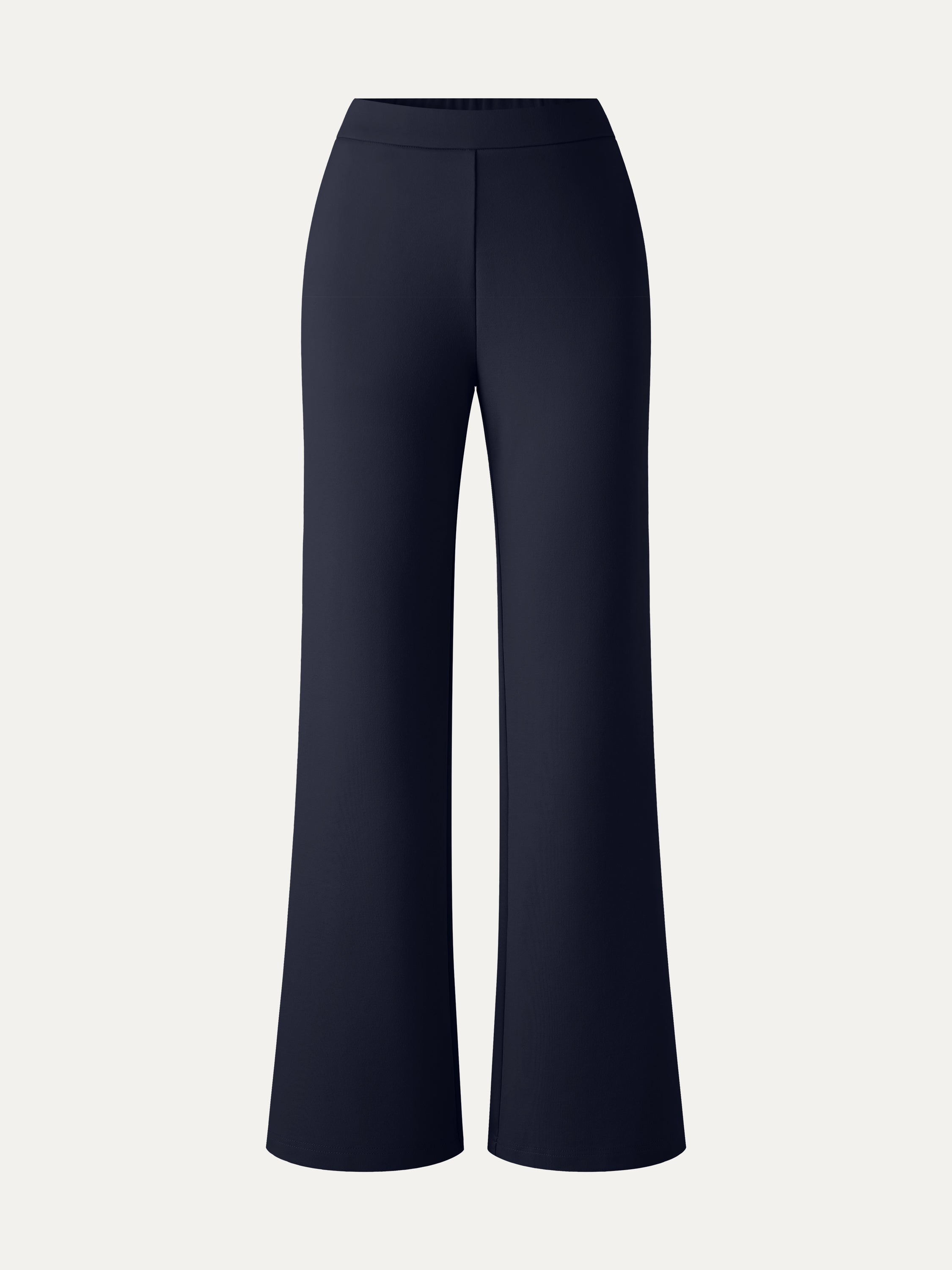 Ponte High-Rise Slim Flared Pants with Pockets