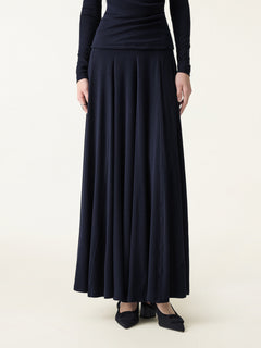 Eco-MiYaMoon® Godet Hem Pull-on Maxi Skirt