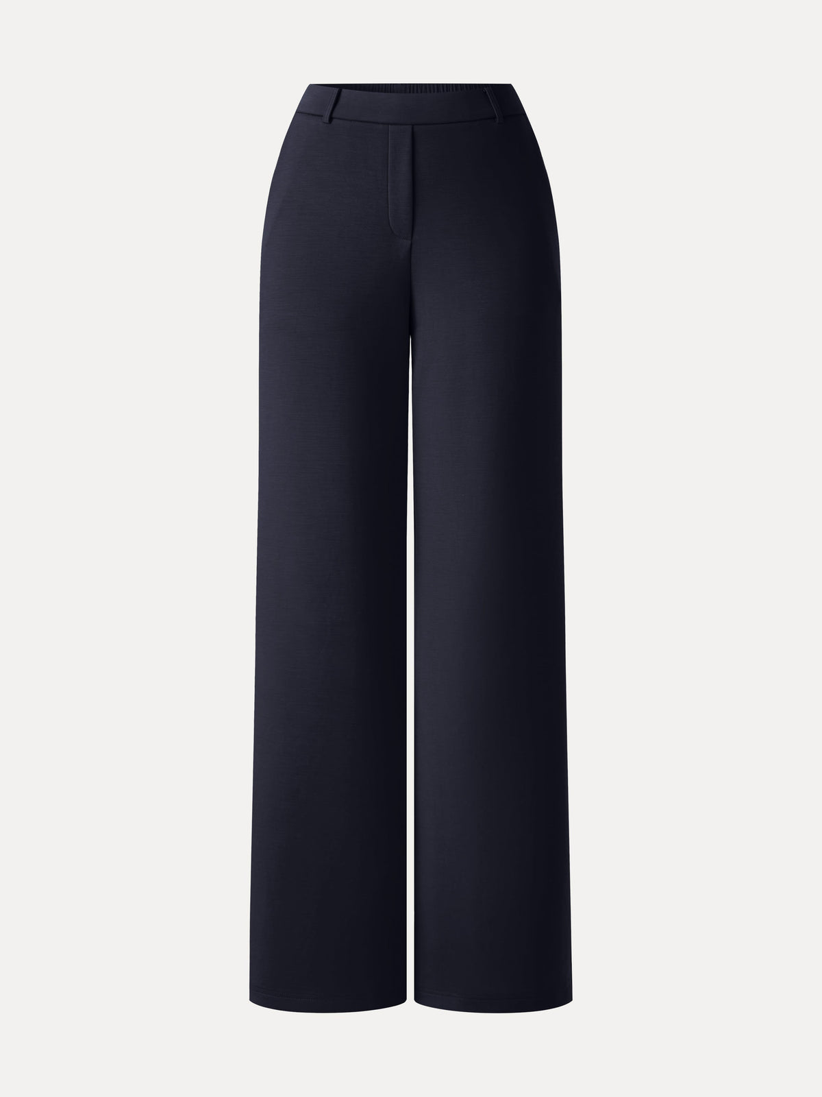 TravelEase Lyocell Spacer High-Rise Wide Leg Pants with Pockets