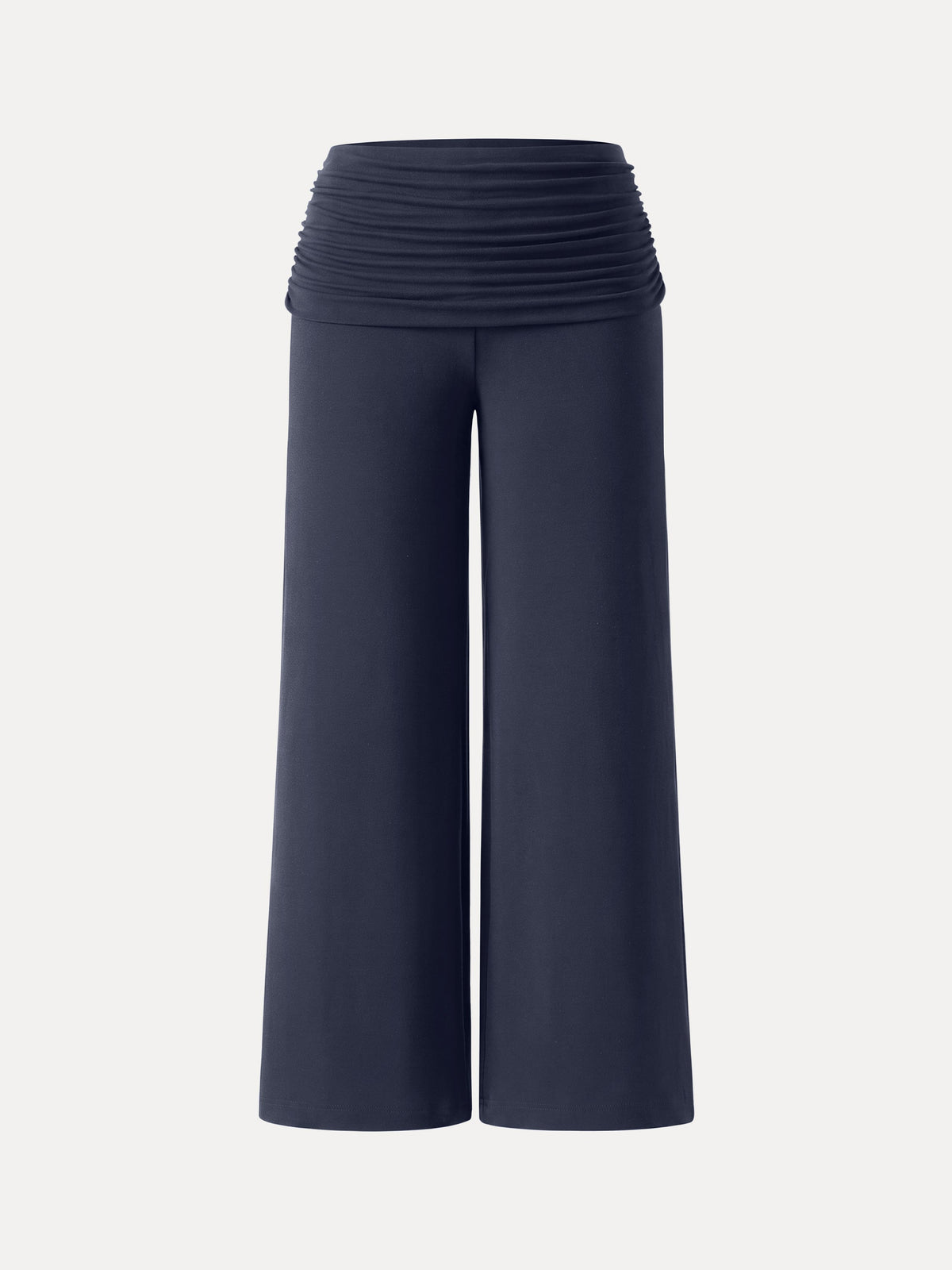 Non-Itchy Wool Blend Drapey Wide Leg Pull-on Pants with Pockets