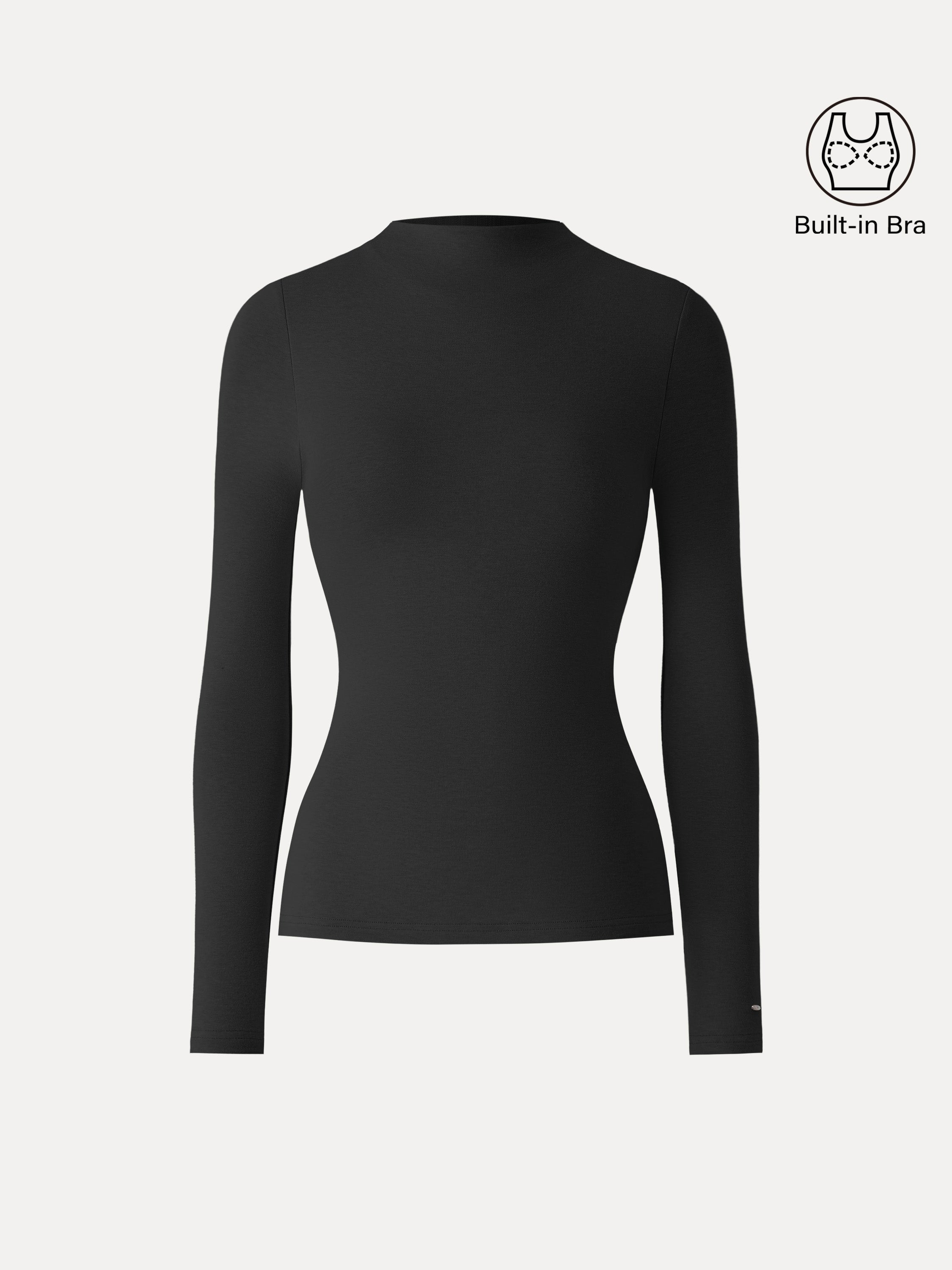 ProWarm Mockneck Long Sleeve Bra Top