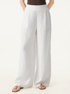 2Pcs Set Cowl Neck Bra Tank & Mid Rise Wide Leg Pant with Pockets