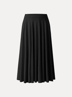 Lyocell Blend Volume Skirt with Pockets