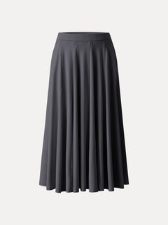 Lyocell Blend Volume Skirt with Pockets