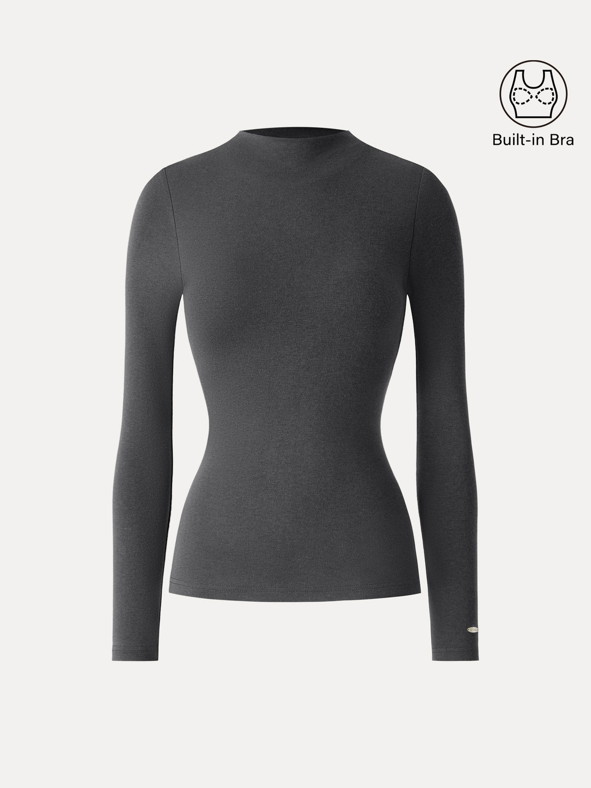 LiteWarm Mockneck Long Sleeve Bra Top