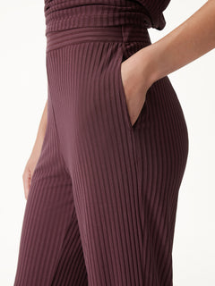 Wrinkle-Free Ultra-soft Mid-Rise Cropped Lounge Pants with Pockets