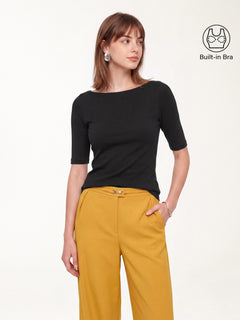 Eco-Mousse® Elbow Sleeve Bra Top